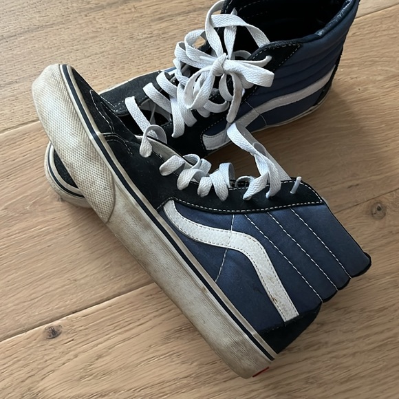 Vans blue high tops - Picture 2 of 4